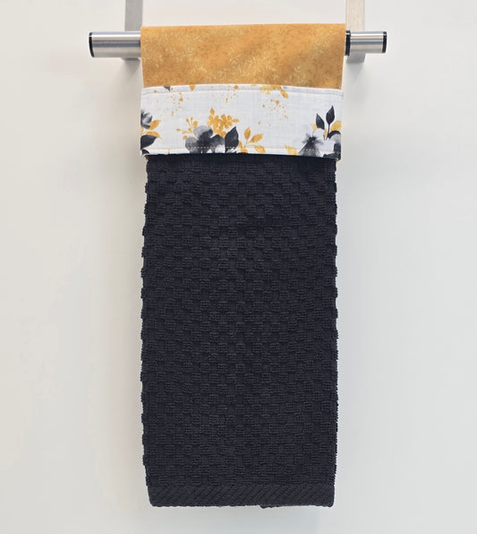Golden Meadow Hanging Kitchen Towel - Floral Band