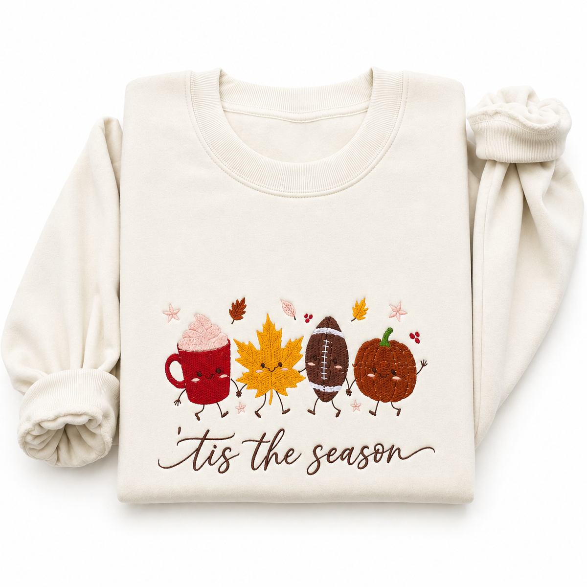 ’Tis the Season Embroidered Crewneck Sweatshirt