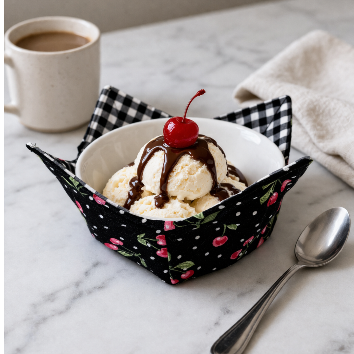 Cherries Jubilee Bowl Cozy