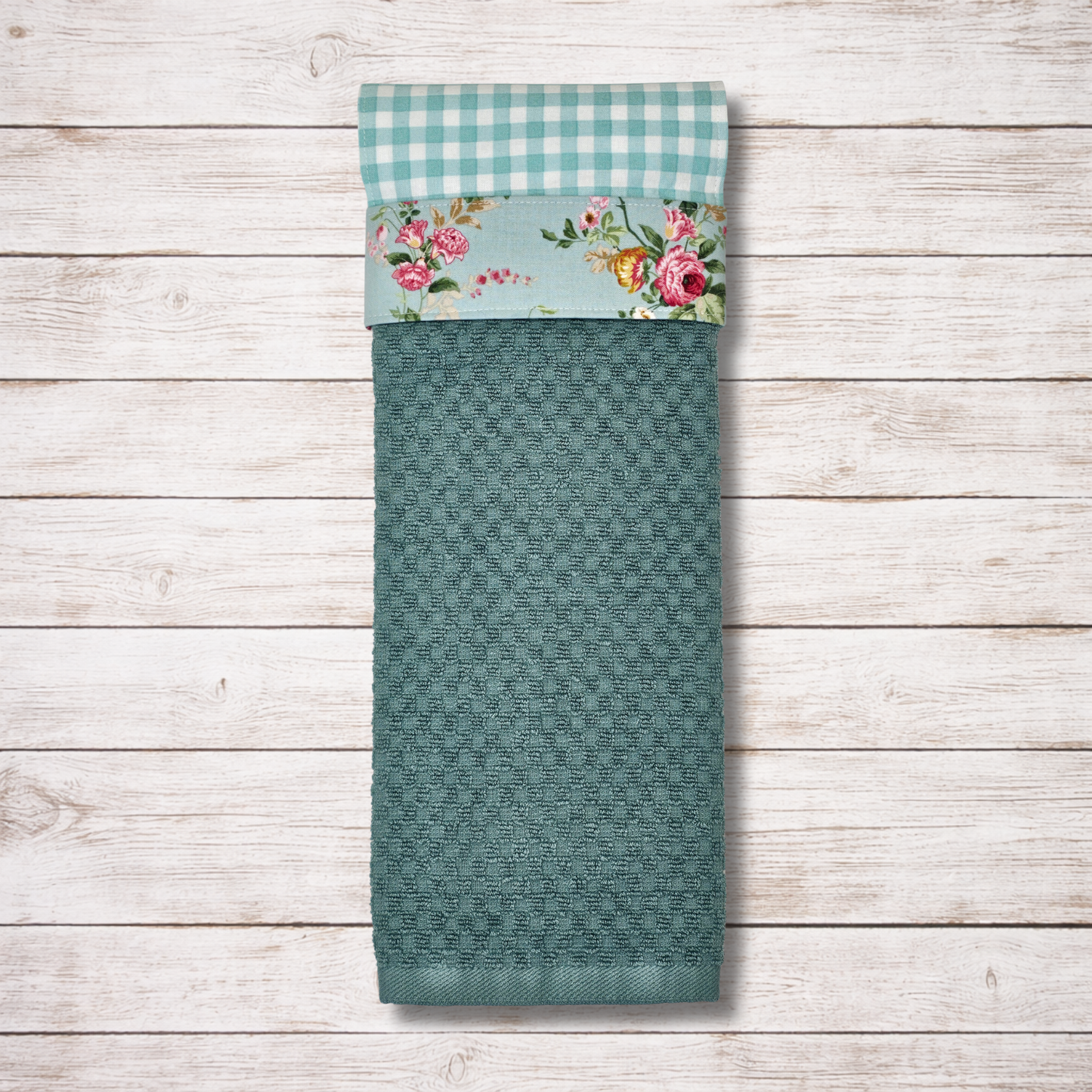 Cottage Garden - Hanging Kitchen Towel - Floral Band