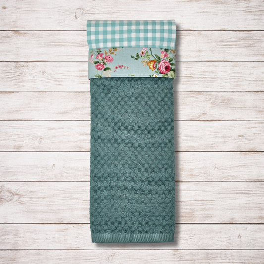 Cottage Garden - Hanging Kitchen Towel - Floral Band