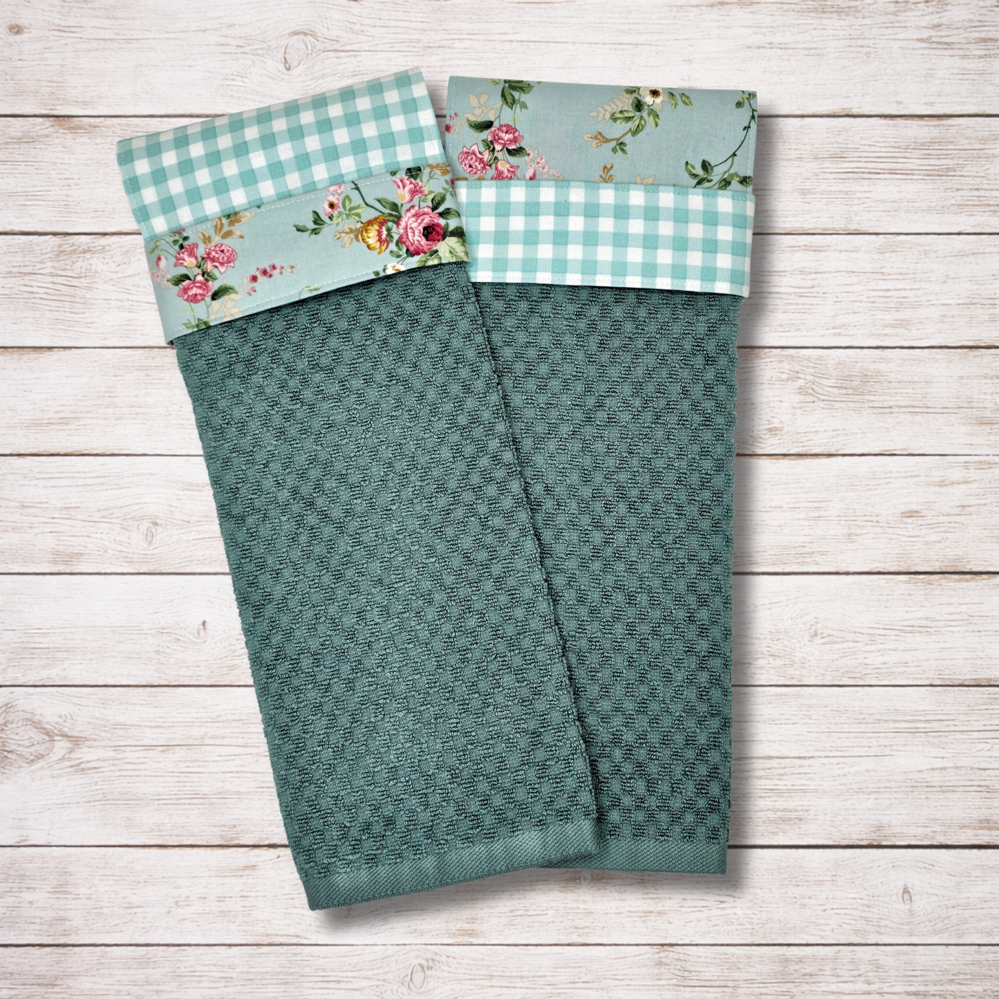 Cottage Garden - Hanging Kitchen Towel - Floral Band